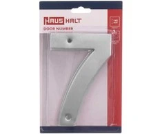 Durų numeris Haushalt SS-7, 14,5 cm x 9,5 cm, nerūdijantis plienas, nerūdijantis plienas