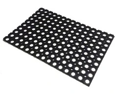 Kilimėlis prie durų Domoletti Rho 002, juodas, 40 cm x 60 cm x 1,2 cm