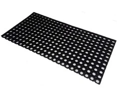 Durų kilimėlis Domoletti Rho 004, juodas, 50 cm x 100 cm x 1,6 cm