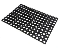 Durų kilimėlis Domoletti Rho 008, juodas, 80 cm x 120 cm x 1,6 cm