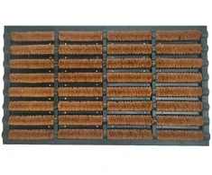 Durvju paklājs Domoletti, smilškrāsas, 75 cm x 45 cm x 2 cm