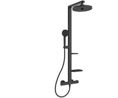 Dušo komplektas su termostatiniu maišytuvu Ideal Standard Alu+, juoda sp.