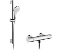 Dušo komplektas su termostatiniu maišytuvu Hansgrohe Crometta 1001 CL, sidabro sp.
