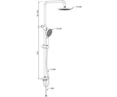Domoletti SHOWER SET DX91021C-1
