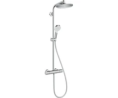 Dušo sistema su termostatiniu maišytuvu Hansgrohe Crometta S 240, sidabro spalvos.