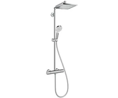 Dušo sistema su termostatiniu maišytuvu Hansgrohe Crometta E 240, chromuota.