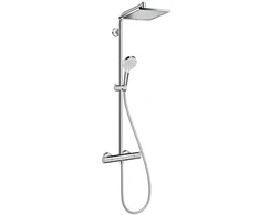 Dušo sistema su termostatiniu maišytuvu Hansgrohe Crometta E 240, chromuota.