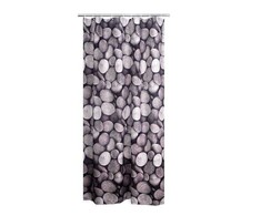 Dušo užuolaida Ridder Piedras 403270, balta/pilka/įvairiaspalvė, 200 cm x 180 cm