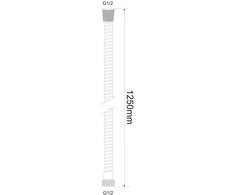 Dušo žarna AB 125cm Chromuota