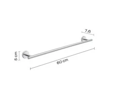Rankšluosčių laikiklis Gedy Eros 2321-60, 60 cm, 7.6 cm x 5 cm