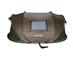 Dviguba palapinė Outliner RD-NT16-02, ruda/žalia, 240 cm x 145 cm x 95 cm