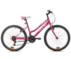 Outliner Dviratis MTB 24" plieno 18V rožinis vyriškas