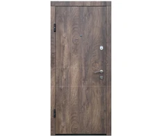 DOOR STEEL OPTIM-185 BROWN 860X2050X80L