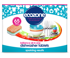 ECOZONE indaplovių tabletės Brilliance, 65 vnt.