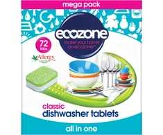 ECOZONE indaplovės tabletės Classic, 72 vnt.