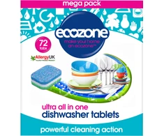 ECOZONE indaplovės tabletės Ultra 72 vnt.