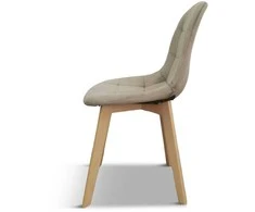 Ēdamistabas krēsls Domoletti Emre, ivory beige, 54 cm x 47 cm x 85 cm
