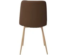 Ēdamistabas krēsls Domoletti Harry 53000006456, koka krās./brūna krās., 45 cm x 55.5 cm x 88 cm