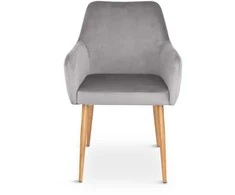 Actona CHAIR ZENON DINING 83X57X59.2 Pilkas VELVE