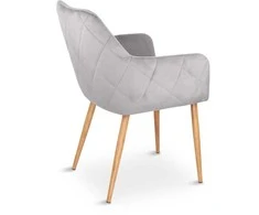 Actona CHAIR ZENON DINING 83X57X59.2 Pilkas VELVE
