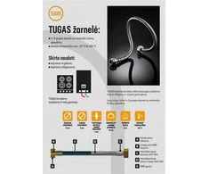 Elastīga gāzes šļūtene Tucai S.A. Tugas HG, V1/2"-V1/2", 40 cm