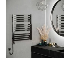 Plaukų džiovintuvas Elektrinis rankšluosčių džiovintuvas Terma D01, 600 mm x 710 mm, metalo pilkos spalvos