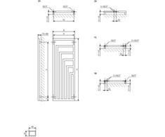 Electric towel dryer Terma Angus. bronze