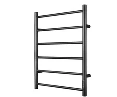 Plaukų džiovintuvas Elektrinis rankšluosčių džiovintuvas Thema Lux BK109W-6T, juodas, 54 cm x 71,5 cm, 80 W