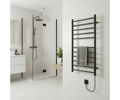 Elektrinis rankšluosčių džiovintuvas Thema Lux BK-109W-10T, juodas, 53 cm x 87 cm, 135 W