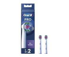 Dantų šepetėlis Elektrinio dantų šepetėlio galvutė Oral-B EB18-2 3D Baltas Pro, 2 vnt.
