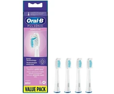 Dantų šepetėlis Oral-B Elektrinio dantų šepetėlio galvutė AEF9C SR32-4S, baltos spalvos, 4 vnt.