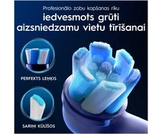 BRAUN iO RB CWF-4 Ultimate Clean Baltas 4ct antgaliai dantų šepetėliui