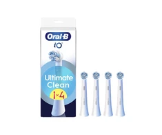 BRAUN iO RB CWF-4 Ultimate Clean Baltas 4ct antgaliai dantų šepetėliui