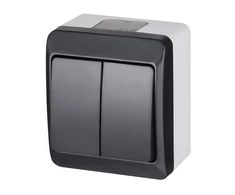 Elektro Plast Jungiklis Elektroplast Hermes0332-07,2kl, baltos/antracito