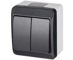 Elektro Plast Jungiklis Elektroplast Hermes0332-07,2kl, baltos/antracito