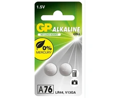 Elementai GP ALKALINE A76. LR44. 2 vnt.
