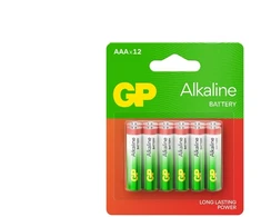 Elementai GP ALKALINE AAA/LR03. 12 vnt.