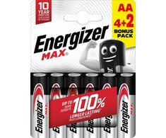 ENERGIZER MAX ALKALINE AA X6