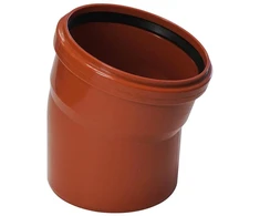 Lauko kanalizacijos alkūnė Magnaplast Ø 160 mm, 15°