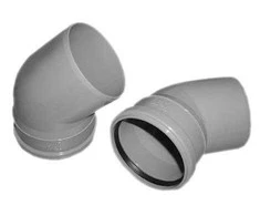 Elkonis iekštelpu kanalizācijai Wavin Optima, 110 mm, 45 °