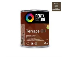 Terasų aliejus Pentacolor Terrace Oil, ruda sp., 0.9 l