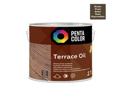 Terasų aliejus Pentacolor Terrace Oil, ruda, 2.7 l