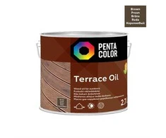 Terasų aliejus Pentacolor Terrace Oil, ruda sp., 2.7 l