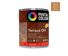 Terasų aliejus Pentacolor Terrace Oil, šviesiai ruda sp., 4.5 l