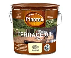Aliejus terasoms PINOTEX TERRACE OIL, bespalvis, 3 l
