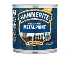Metalo dažai HAMMERITE HAMMERED FINISH, sidabro sp., 250 ml