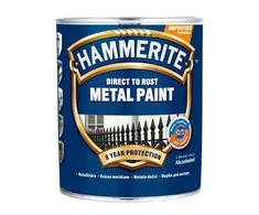 Metalo dažai HAMMERITE SMOOTH FINISH, blizgūs, baltos sp., 750 ml