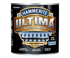 Emaliniai dažai HAMMERITE ULTIMA SMOOTH, blizgūs, juodos sp., 2,2 l