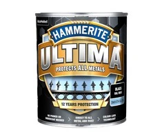Emaliniai dažai HAMMERITE ULTIMA SMOOTH, blizgūs, juodos sp., 0,7 l