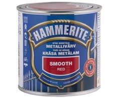 Metalo dažai HAMMERITE SMOOTH FINISH, blizgūs, raudonos sp., 250 ml